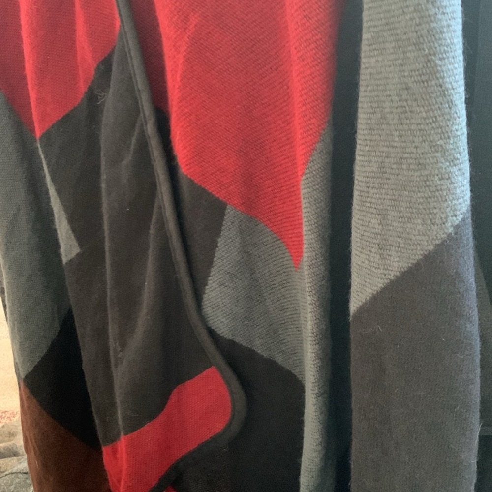 Lane Bryant Osfa Soft Hooded Block Color Ruana. S… - image 8